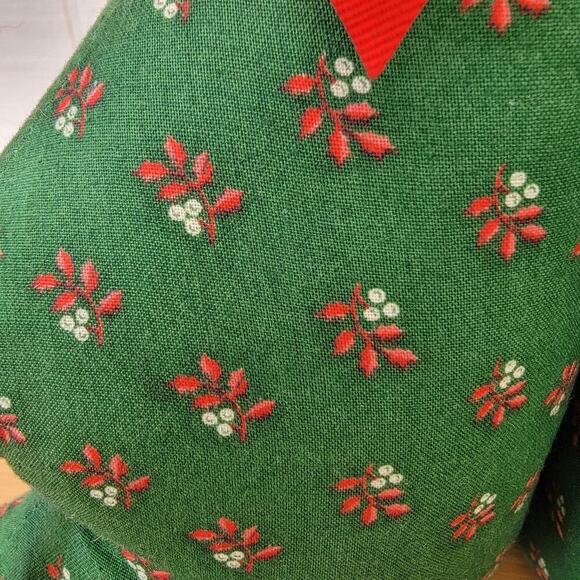 Vintage MCM Christmas Tree Plush Stuffy Holiday Decoration Decor Mid Century - Picture 9 of 9